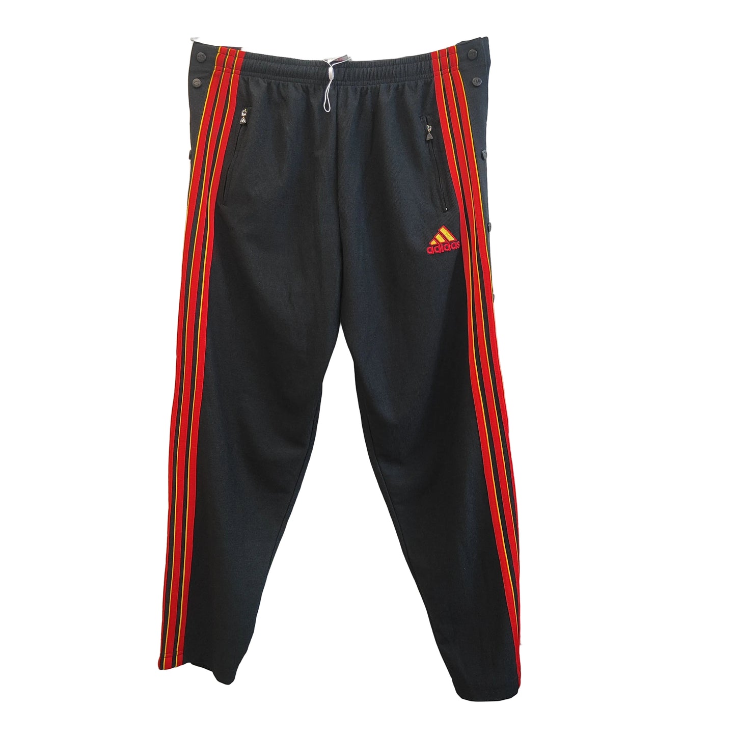 Adidas Vintage veryttelyhousut – Musta, puna-keltaiset raidat