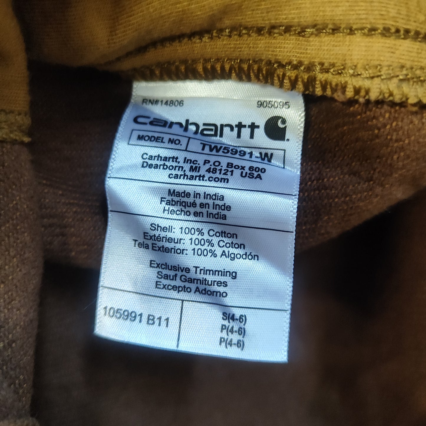 Carhartt Naisten Twill-paita ruskea – Pitkähihainen Shacket