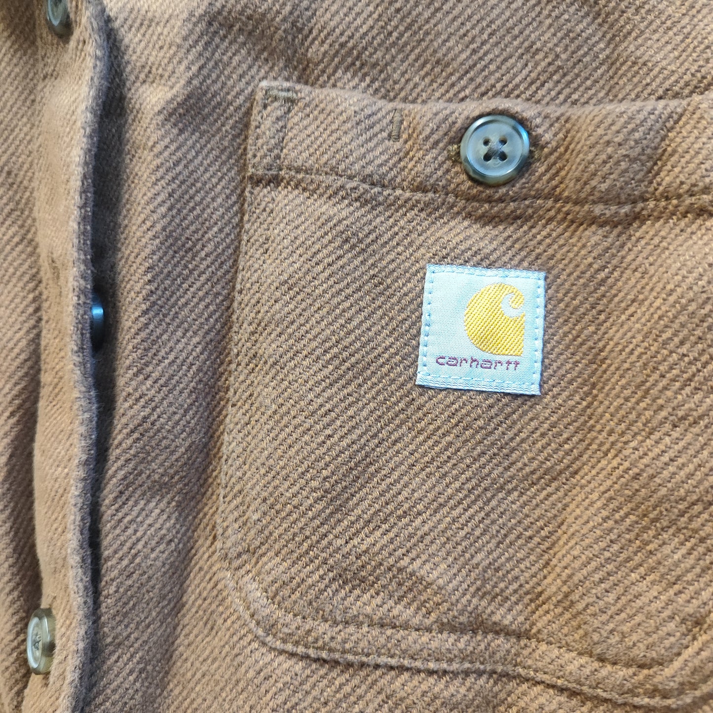 Carhartt Naisten Twill-paita ruskea – Pitkähihainen Shacket