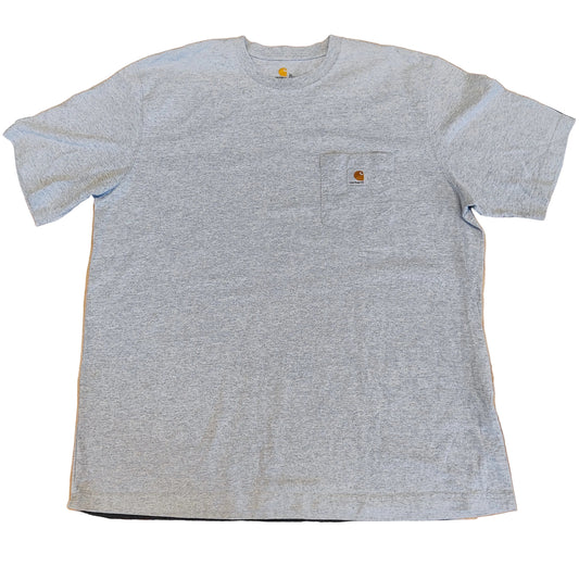 Carhartt t-paita rintataskulla, harmaa, vähän käytetty