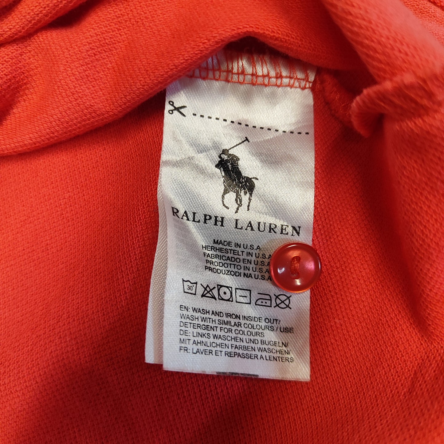 Polo Ralph Lauren pikee paita, vaaleanpunainen - vähän käytetty